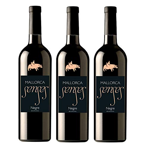 MALLORCA SENSES 3er Weinpaket *NEGRE* Jahrgang 2015 Bodegas Mallorca, Spanien – Bio Rotwein trocken (3 x 0,75l)