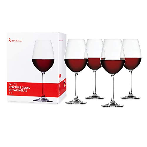 Spiegelau & Nachtmann, 4-teiliges Rotweinglas Set, Kristallglas, 550 ml, Salute, 4720171