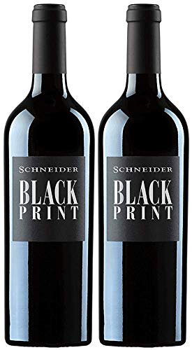 Markus Schneider Black Print 2019 Paket | Rotwein aus Deutschland (2 x 0.75l) | Trocken | Pfalz