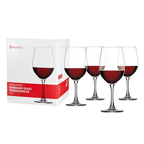 Spiegelau & Nachtmann, 4-teiliges Bordeauxglas Set, Kristallglas, 580 ml, Winelovers, 4090177