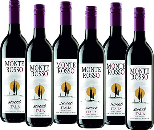Monte Rosso Sweet Italia Rotwein lieblich (6 x 0.75 l)