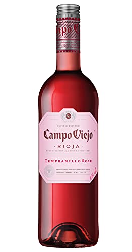 Campo Viejo Tempranillo Rosé Wein – Frischer Rosé mit zart-fruchtigem Geschmack aus Spanien – 1 x 0,75 L